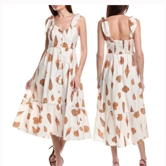 Farm Rio Seashell Print Dress sz XS - Picture 1 of 6